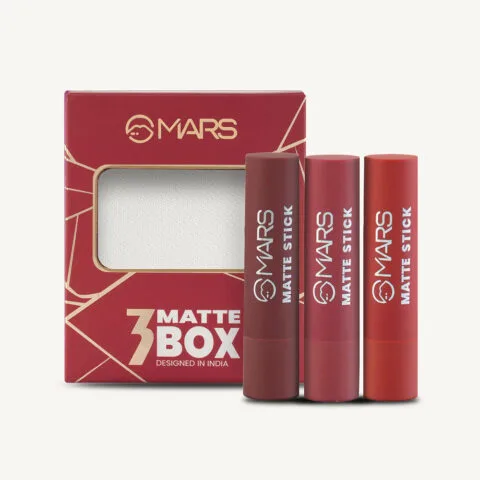 MARS 3 Matte Box Lipstick Set
