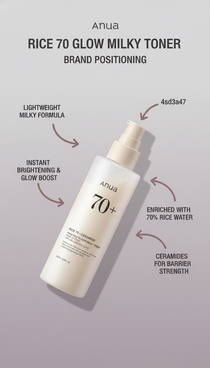 Anua Rice 70 Glow Milky Toner product photo