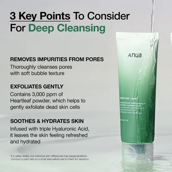 Anua Heartleaf Quercetinol Pore Deep Cleansing Foam 25ml product photo