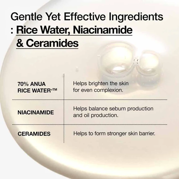 Anua Rice 70 Glow Milky Toner product photo