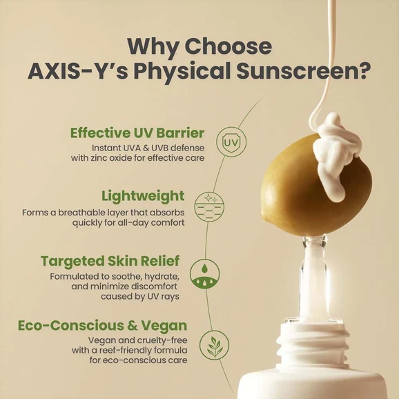 AXIS-Y Complete No-Stress Physical Sunscreen SPF50+ PA++++ 50ml product photo