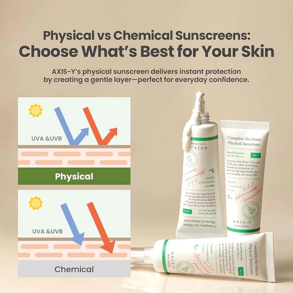 AXIS-Y Complete No-Stress Physical Sunscreen SPF50+ PA++++ 50ml product photo