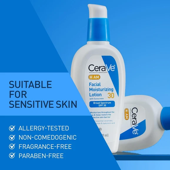 CeraVe AM Facial Moisturizing Lotion SPF 30 product photo