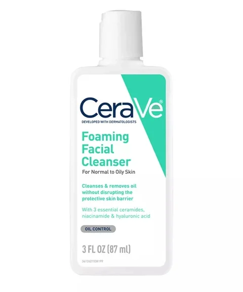 CeraVe Foaming Facial Cleanser for Normal to Oily Skin product photo