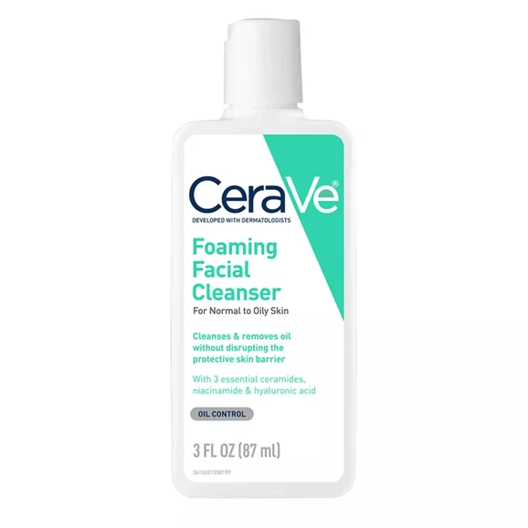 CeraVe Foaming Facial Cleanser for Normal to Oily Skin product photo