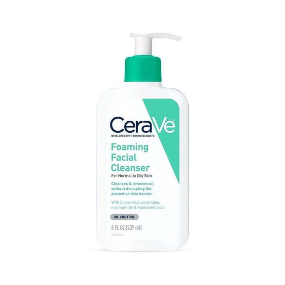 CeraVe Foaming Facial Cleanser for Normal to Oily Skin product photo