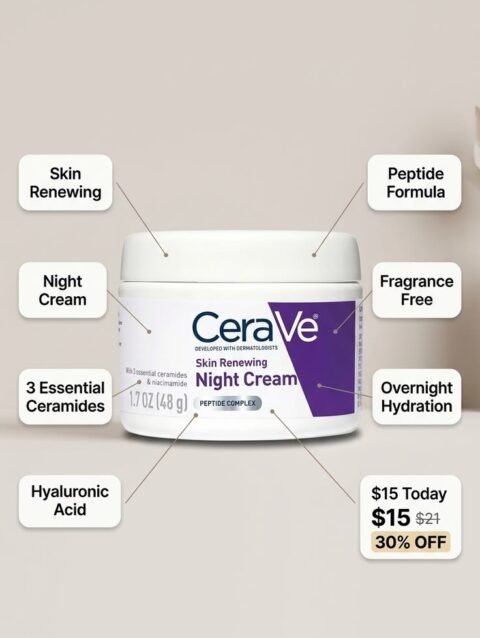 CeraVe Skin Renewing Night Cream 48g product photo
