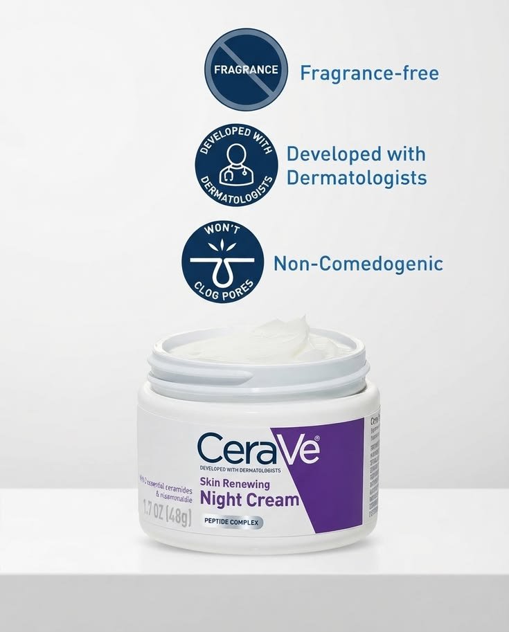 CeraVe Skin Renewing Night Cream 48g product photo