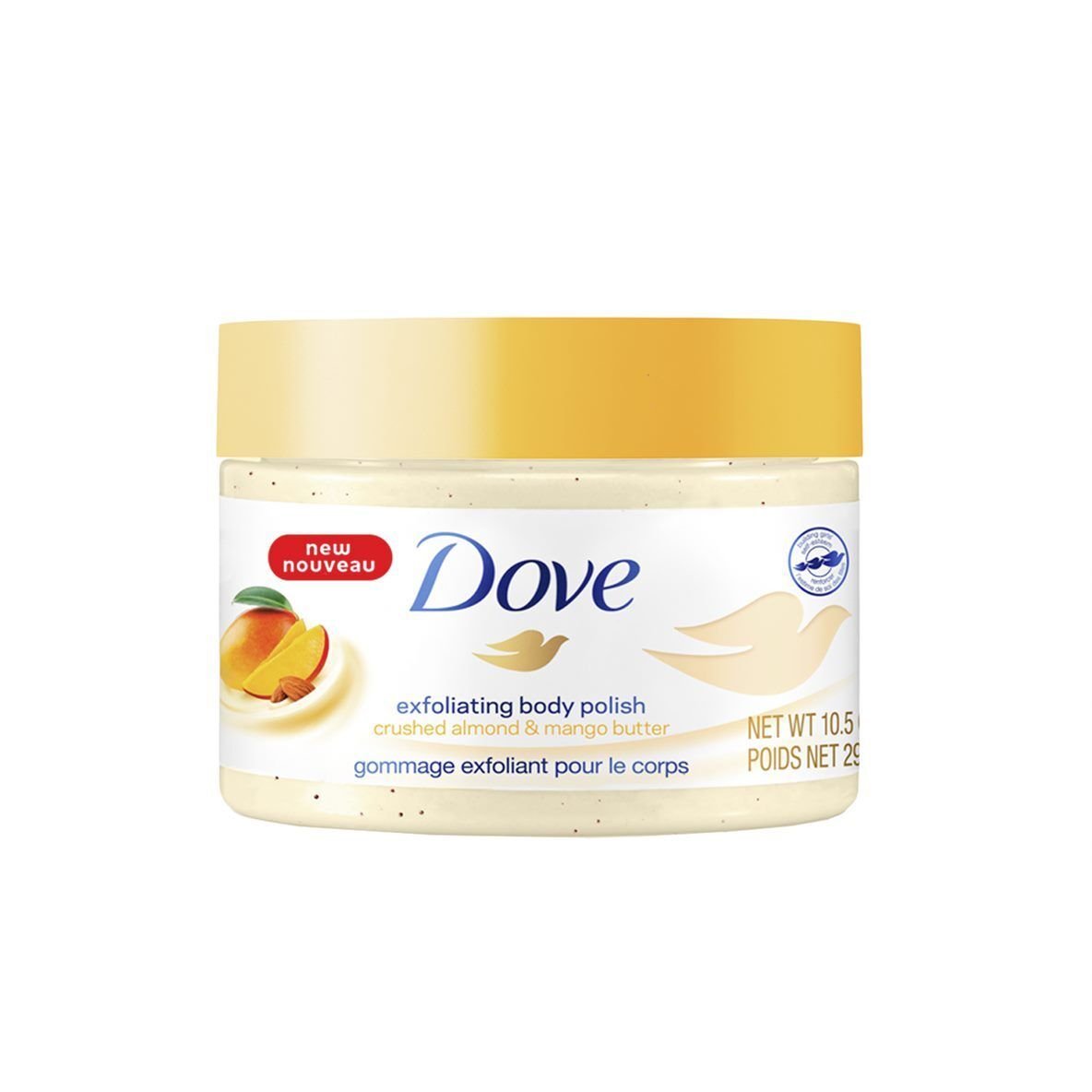 Dove Exfoliating Body Polish Crushed Almond & Mango Butter 298g product photo