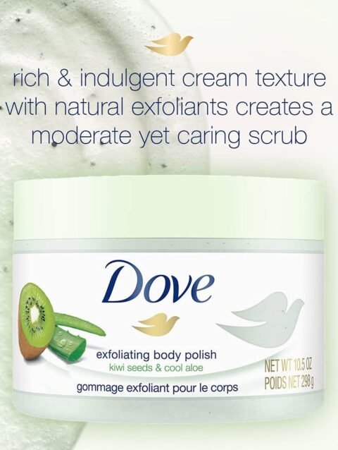 Dove Exfoliating Body Polish Kiwi Seeds & Cool Aloe 298g product photo