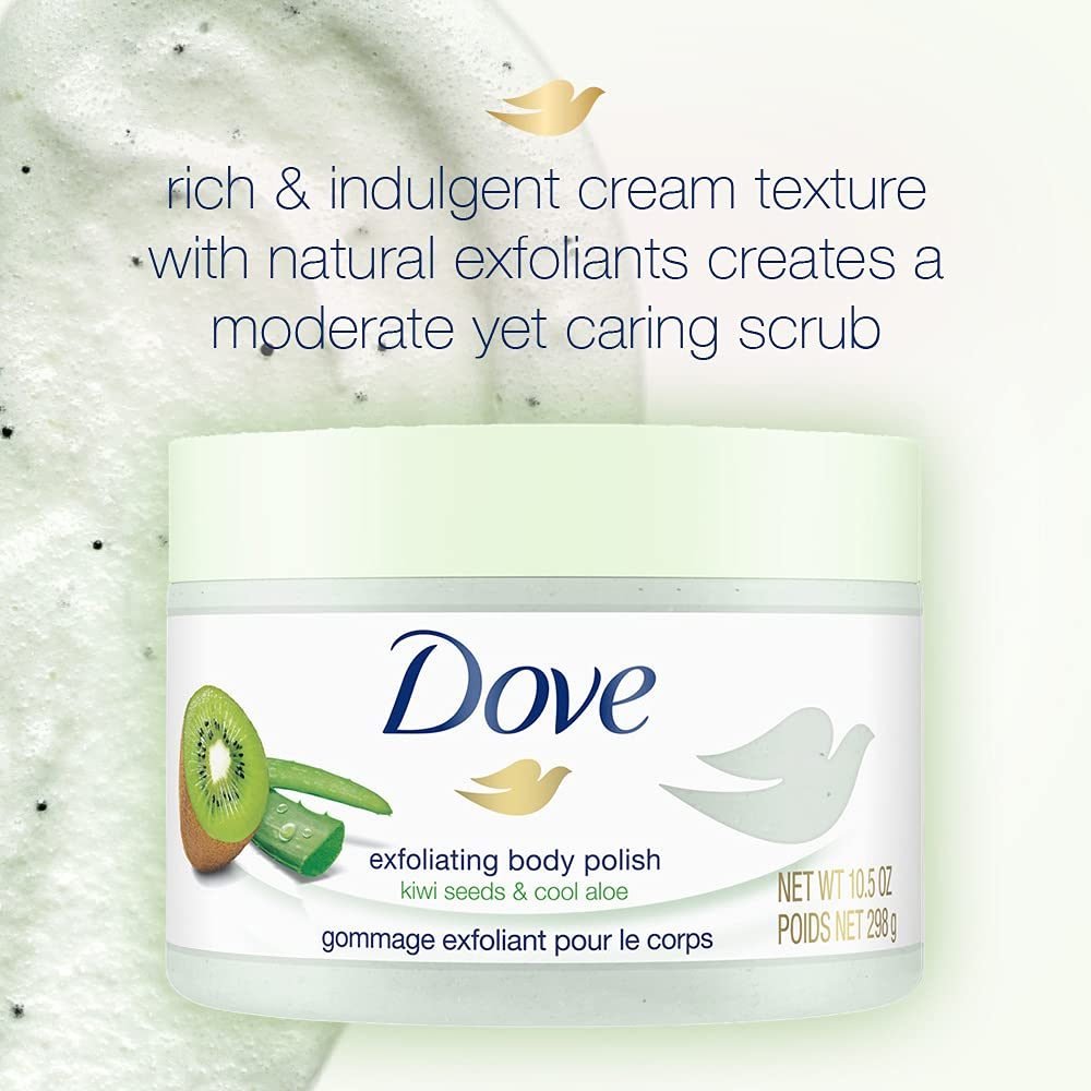 Dove Exfoliating Body Polish Kiwi Seeds & Cool Aloe 298g product photo