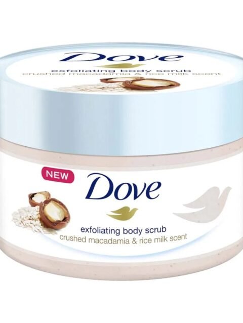 Dove Exfoliating Body Scrub Crushed Macadamia & Rice Milk 225ml product photo
