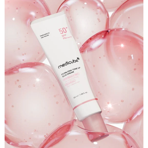Medicube PDRN Pink Tone Up Sun Cream SPF50+ PA++++ 50ml product photo