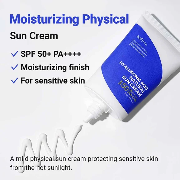 Isntree Hyaluronic Acid Natural Suncream SPF50+ PA++++ 50ml product photo