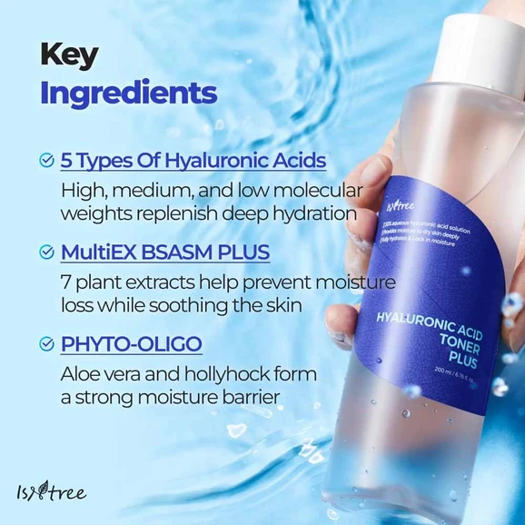 Isntree Hyaluronic Acid Toner Plus 200ml product photo