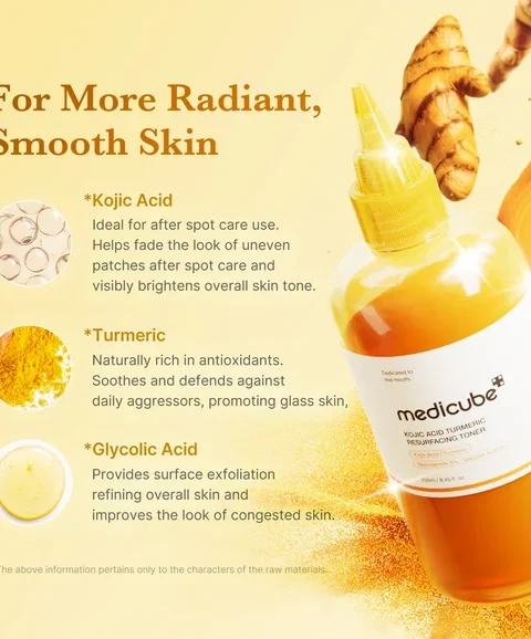 Medicube Kojic Acid Turmeric Resurfacing Toner 250ml product photo