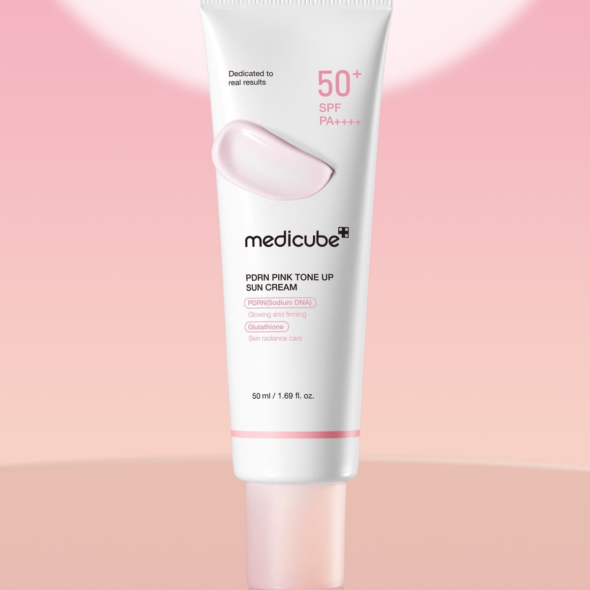 Medicube PDRN Pink Tone Up Sun Cream SPF50+ PA++++ 50ml product photo