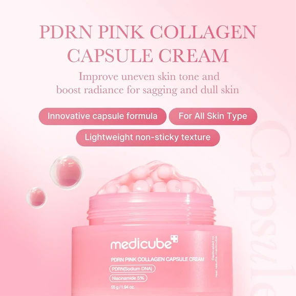 Medicube PDRN Pink Collagen Capsule Cream 55g product photo