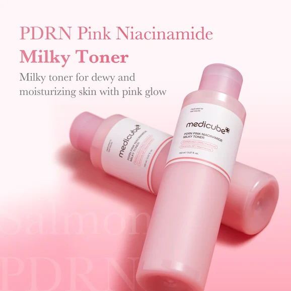 Medicube PDRN Pink Niacinamide Milky Toner 150ml product photo