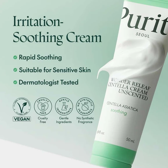 Purito Seoul Wonder Releaf Centella Cream Unscented product photo